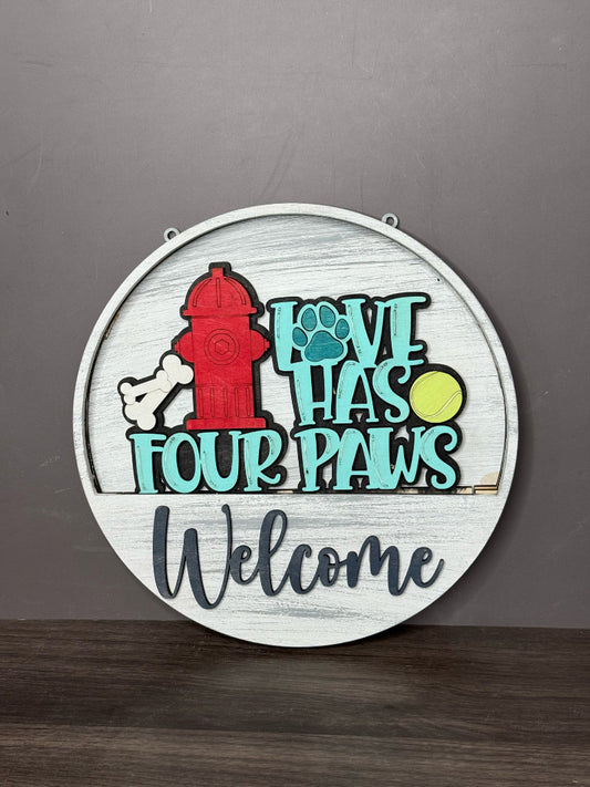 Love has four paws A6237 Dropin 3D laser project