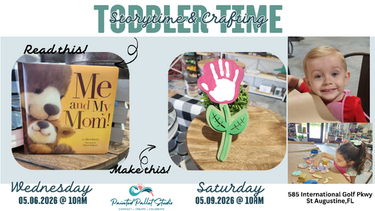 Me and my mom story with a flower handprint craft