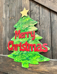 Christmas Tree: Holiday Paint Pour Shapes A5829N