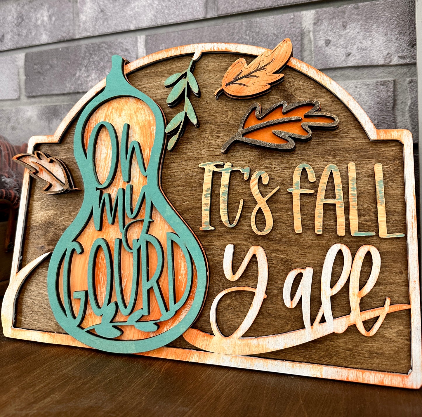 Oh my gourd, it's fall y'all! 3D Rectangle