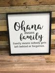 Ohana means family: Square Design A5852N