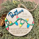 Families are like Christmas lights : 3D Ornaments A5970N