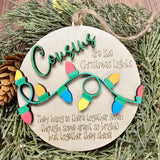 Families are like Christmas lights : 3D Ornaments A5970N