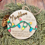 Families are like Christmas lights : 3D Ornaments A5970N