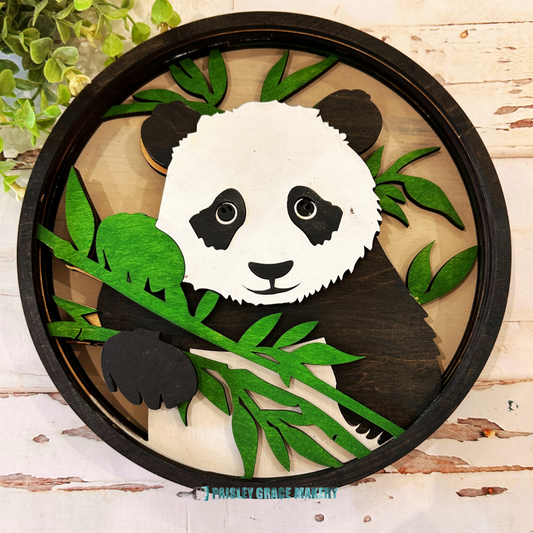 Panda-layerd:  3D round door hanger