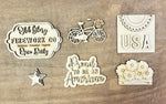Patriotic tier tray:  Laser Tiered Tray Collection A1859N