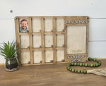 Personalized K-12 Photoframe: 3D Rectangle A1936N