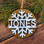 Personalized Snowflake Ornament: 3D Ornaments A5837N