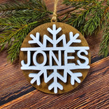 Personalized Snowflake Ornament: 3D Ornaments A5837N