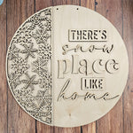 Snow Place Like Home: 3D round door hanger A5838N