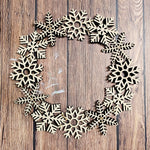 Snowflake Wreath: Novelty door hanger A5835N