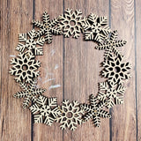 Snowflake Wreath: Novelty door hanger A5835N