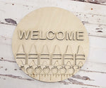 Welcome Back to School:  3D round door hanger A1933N