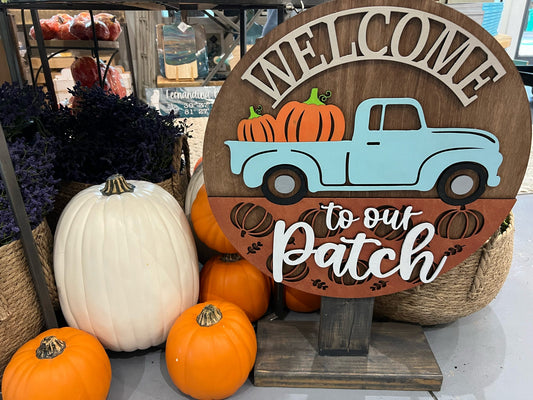 Welcome to our patch:  3D round door hanger