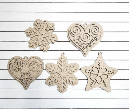 Gingerbread ornaments: 3D Ornaments