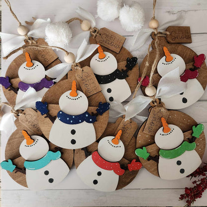 Snowman gift card holder: 3D Ornaments