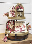 Sweater Weather: Laser Tiered Tray Collection A1688N