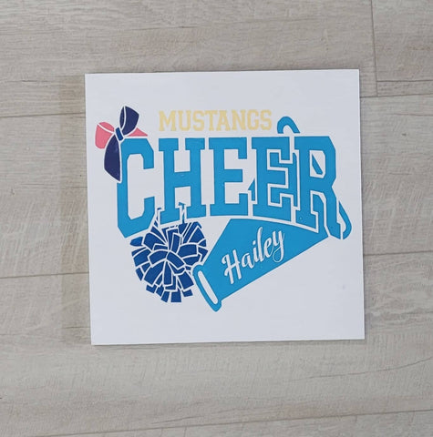 Mustang Cheer: Square Design A1432N