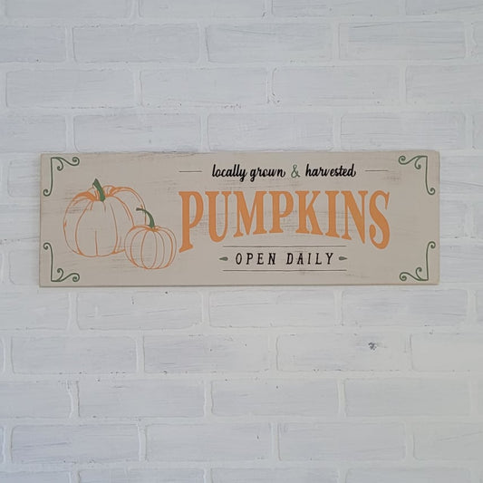 Locally Grown & Harvested Pumpkins: Plank A1447N
