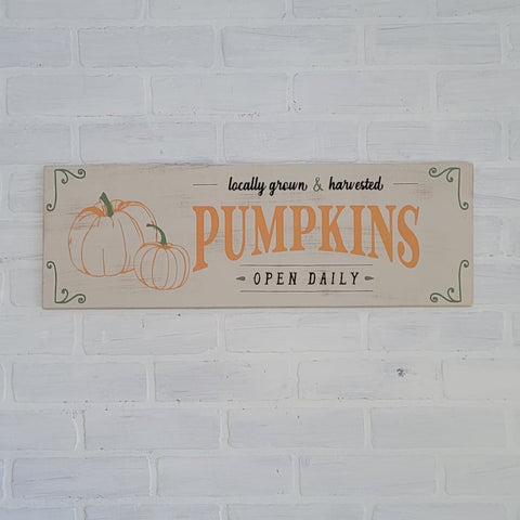 Locally Grown & Harvested Pumpkins: Plank A1447N