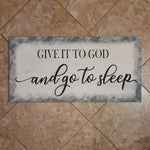Give to God and go to sleep:  Rectangle A1454N