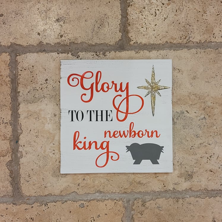 Glory to the newborn king: Square Design A1491N