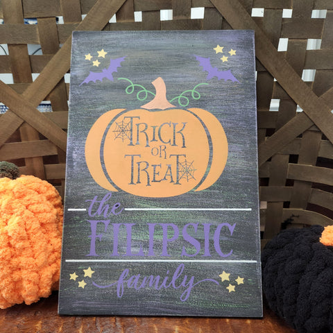 Trick or Treat Personalized: Rectangle A1647N