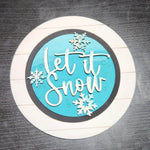Shiplap Circle Pop-Out: 3D shiplap circle A1838N