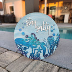 Stay Salty:  3D ROUND door hanger A1818N