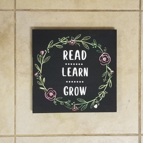 Read Learn Grow: Square Design A1227N