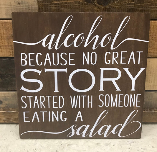 Alcohol because no great story started with a salad: Square Design A1553N