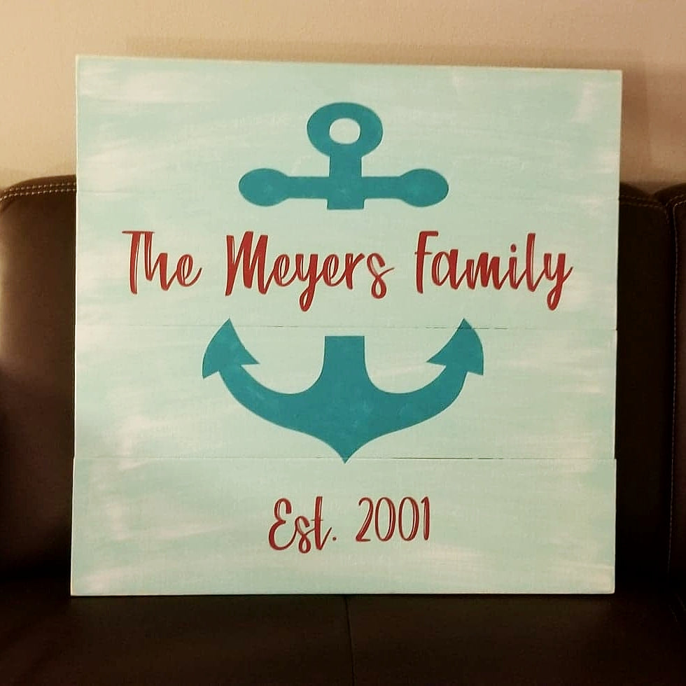 Anchor with family name:  Square Design A1302N