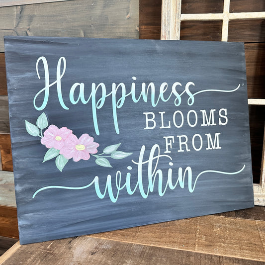 Happiness Blooms from within: Rectangle A1828N