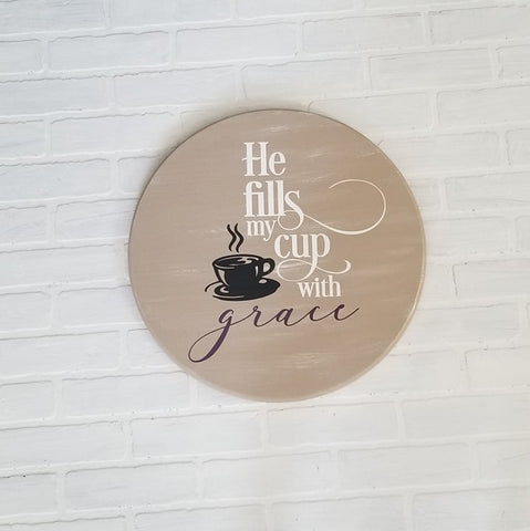 He fills my cup with grace: Round A1330N