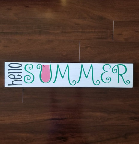 Hello Summer: Plank Design A1228N