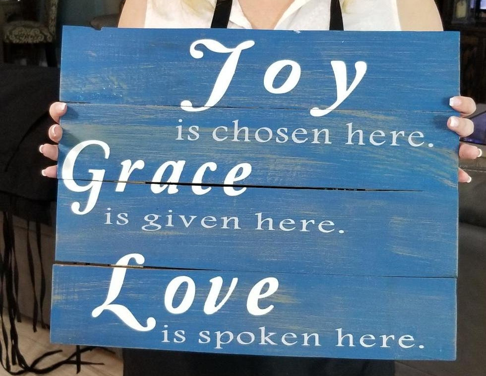 Joy, Grace & Love:  Rectangle A1360N