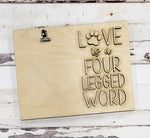 LOVE is a four legged word: 3D Square Design A1825N