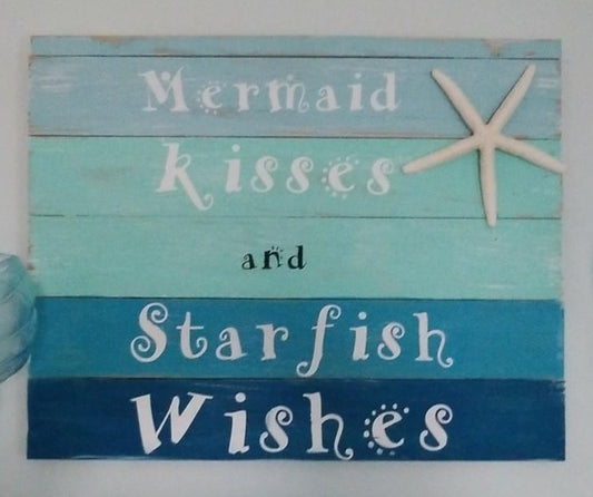 Mermaid kisses and Starfish wishes: Rectangle A1371N