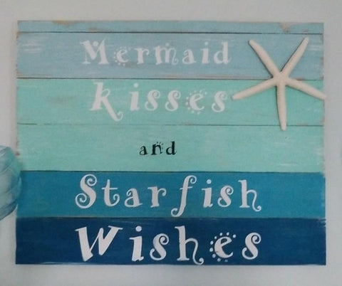 Mermaid kisses and Starfish wishes: Rectangle A1371N