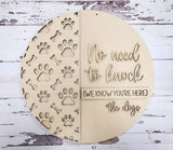 No need to knock, we know you're here:  3D ROUND door hanger A1813N