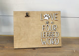 LOVE is a four legged word: 3D Square Design A1825N