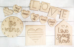 Love grows here:  Laser Tiered Tray Collection A1790N
