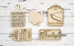 Gather with Grateful Hearts: Laser Tiered Tray Collection A1687N
