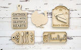 Gather with Grateful Hearts: Laser Tiered Tray Collection A1687N