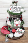 All hearts come home for Christmas: Laser Tiered Tray Collection A1758N