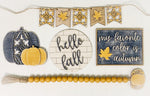 hello fall: Laser Tiered Tray Collection A1689N