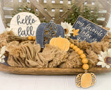 hello fall: Laser Tiered Tray Collection A1689N