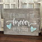 The beginning of our forever: Rectangle A1767N