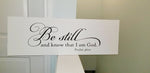 Be still and know that I am God: Plank Design A1288N
