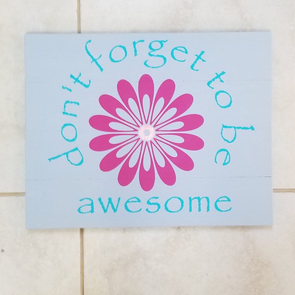 Don't forget to be awesome:   Rectangle A1353N